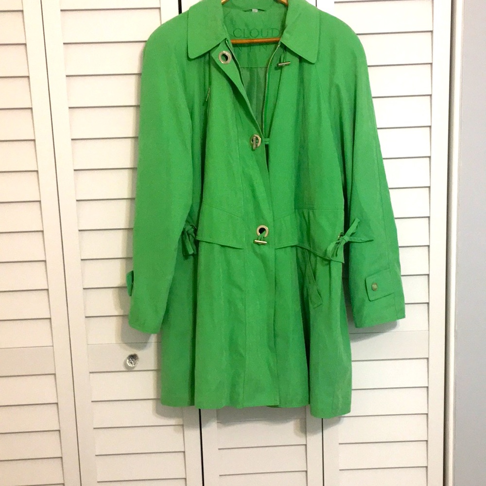 Plush dress trench coat